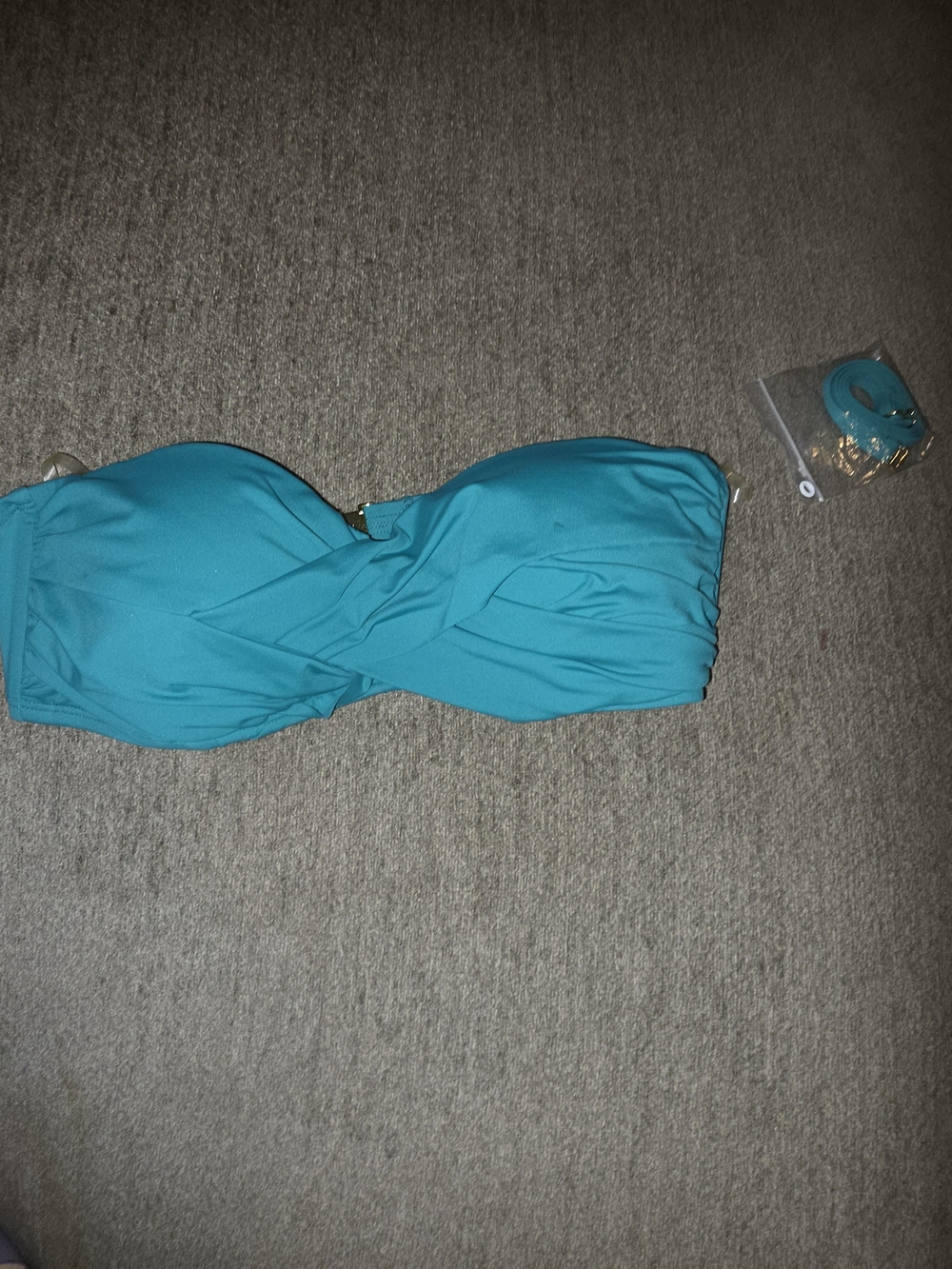 Bleu Rod Beattie Do It Sexy Draped Twist  Swim Top Size 8